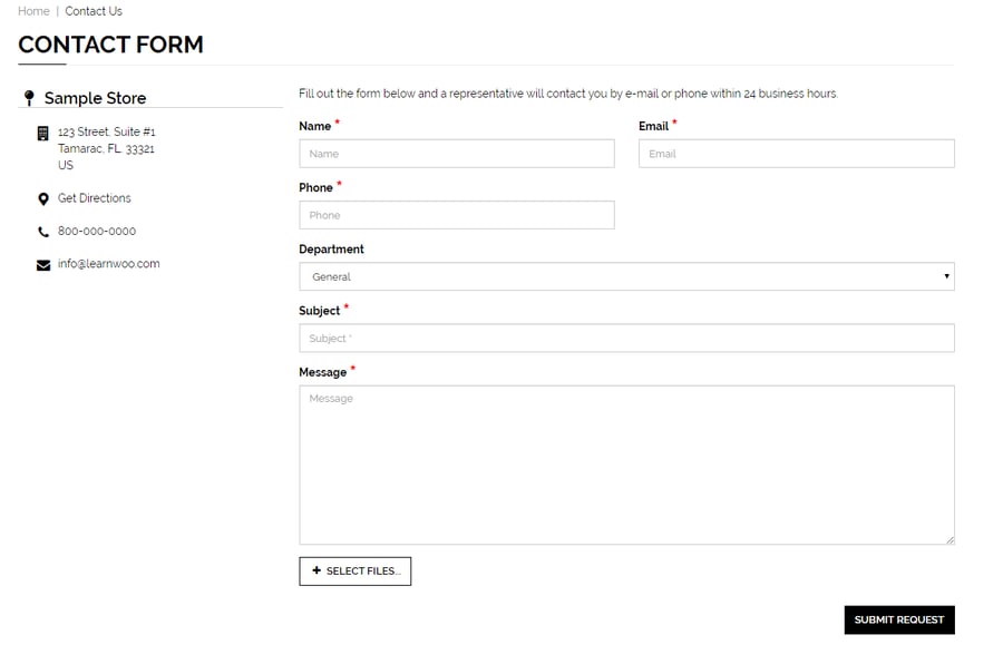 3dcart Contact Form