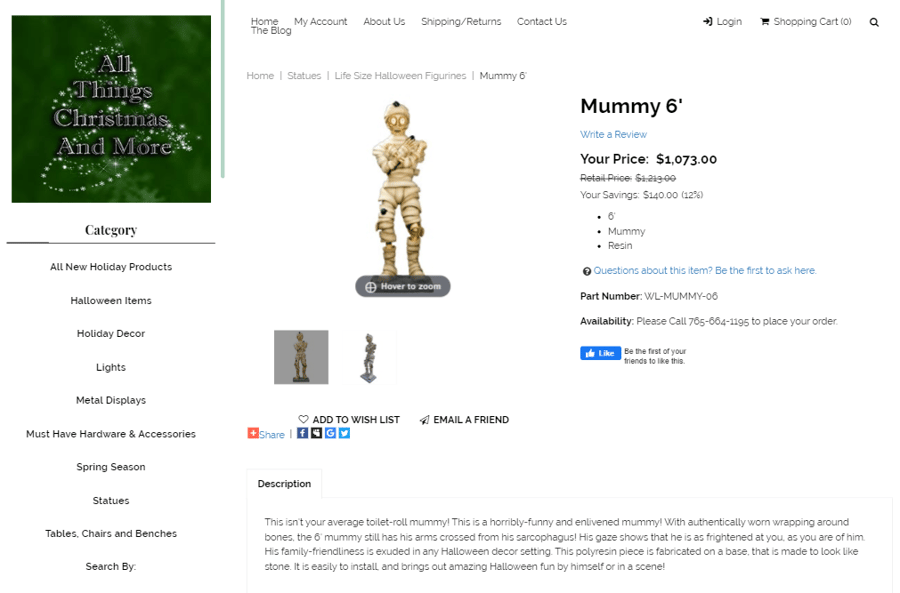 All Things Christmas and More Mummy 6 Product Description