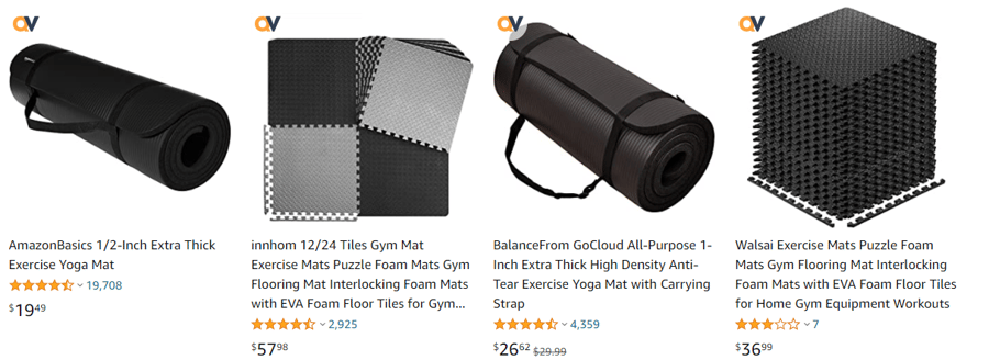 Amazon exercise mats