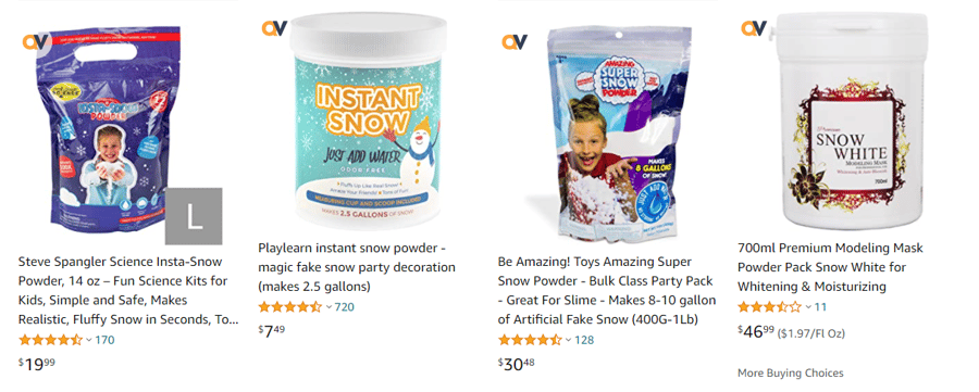 Amazon snow powder