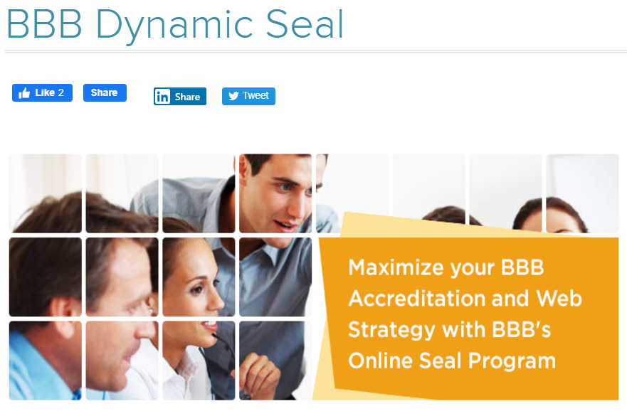BBB Accredited Business Dynamic Seal