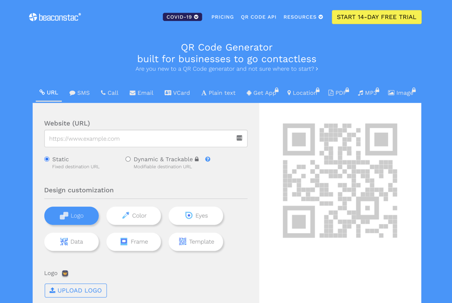 Beaconstac QR Code Generator