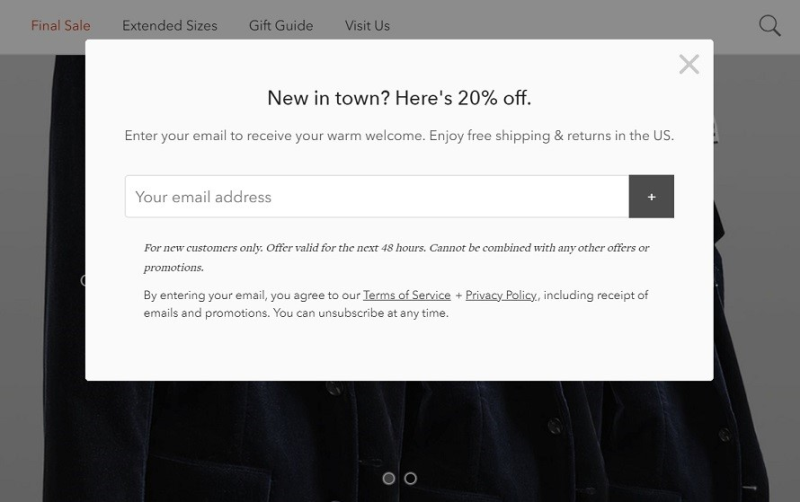 Bonobos Email Incentive