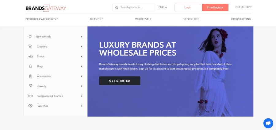 BrandsGateway Homepage