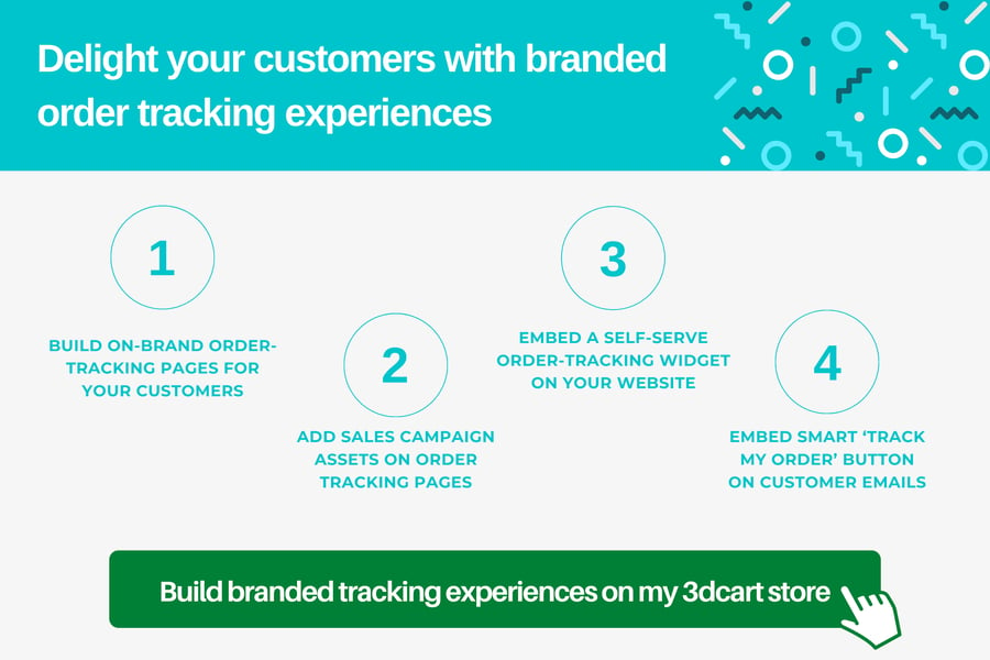 Build branded tracking experiences on my Shift4Shop store