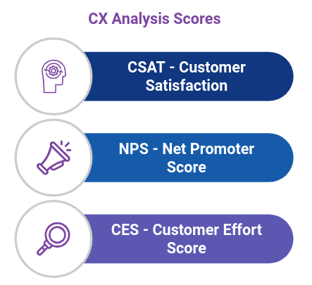 CX analysis scores