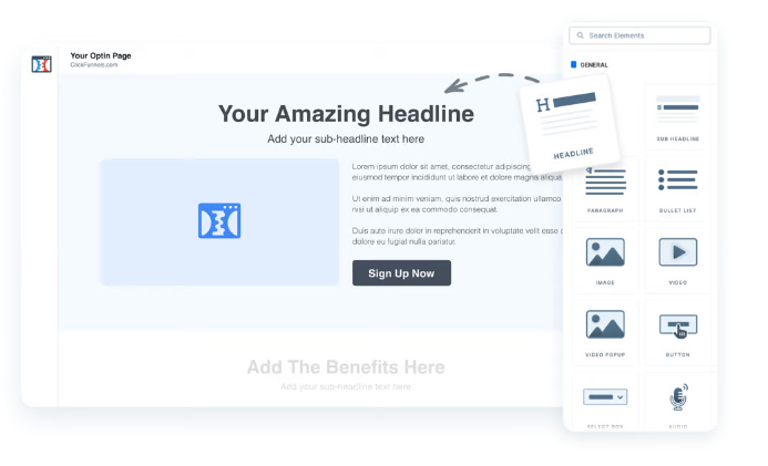 ClickFunnels landing page builder