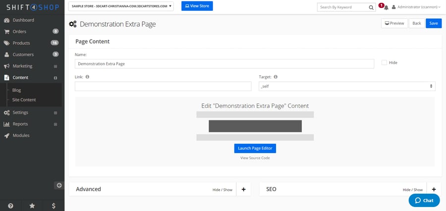 Creating Content Pages 03 - How to Launch the Page Editor