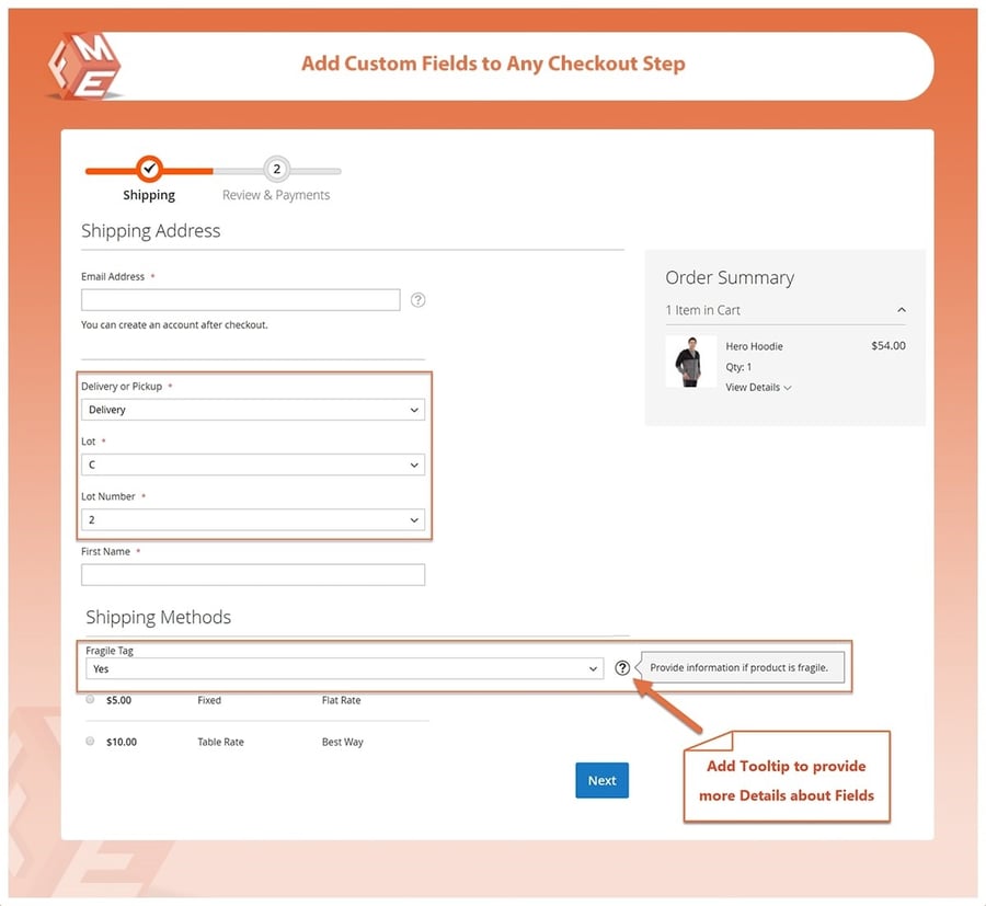 Custom Checkout Fields