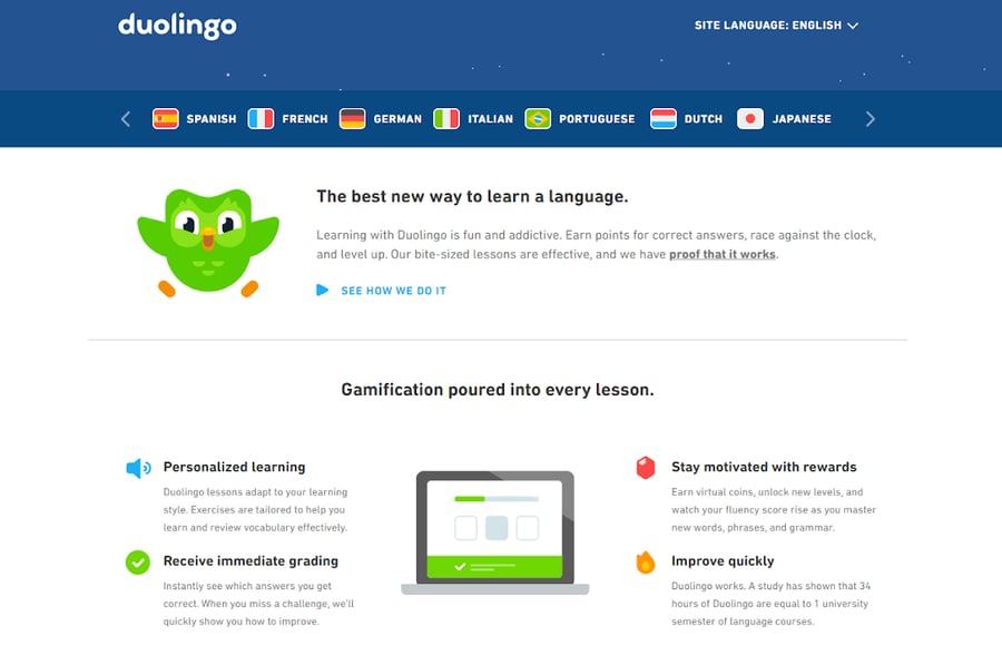 Duolingo gamification