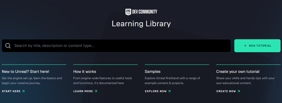Epic Games course library