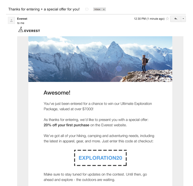 Everest Personalized Email