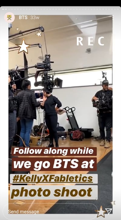 Fabletics BTS Instagram Live