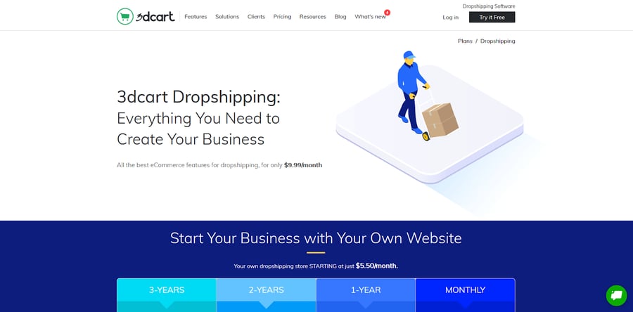 Dropshipping Plan from 3dcart