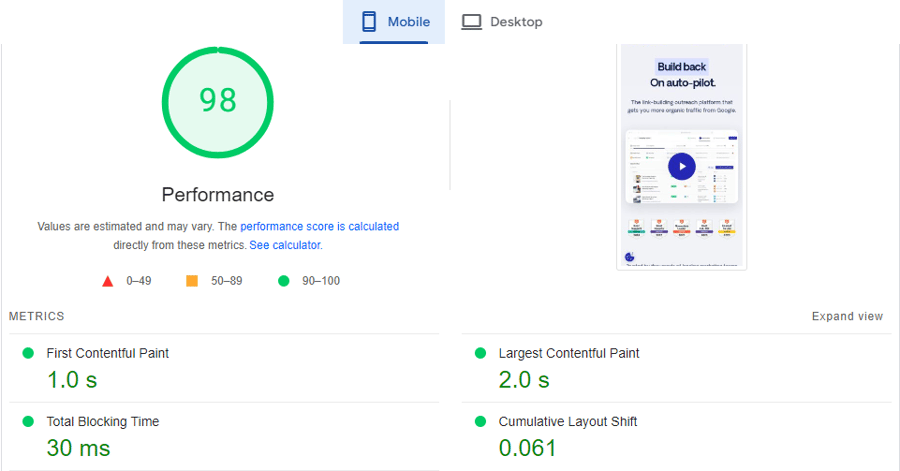 Google PageSpeed Insights