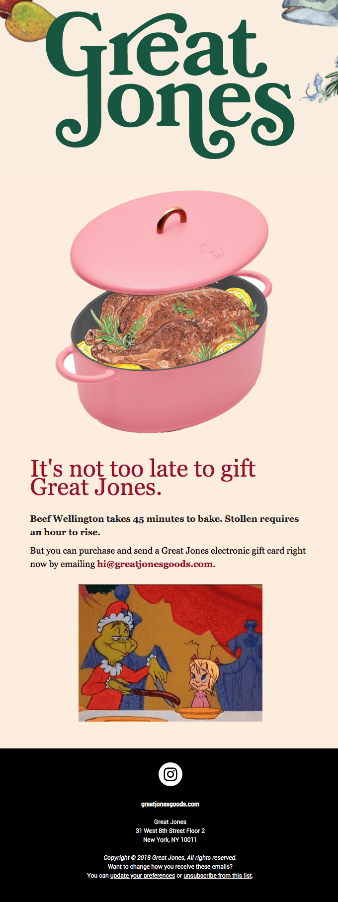 Great Jones Retro-Futurist Email