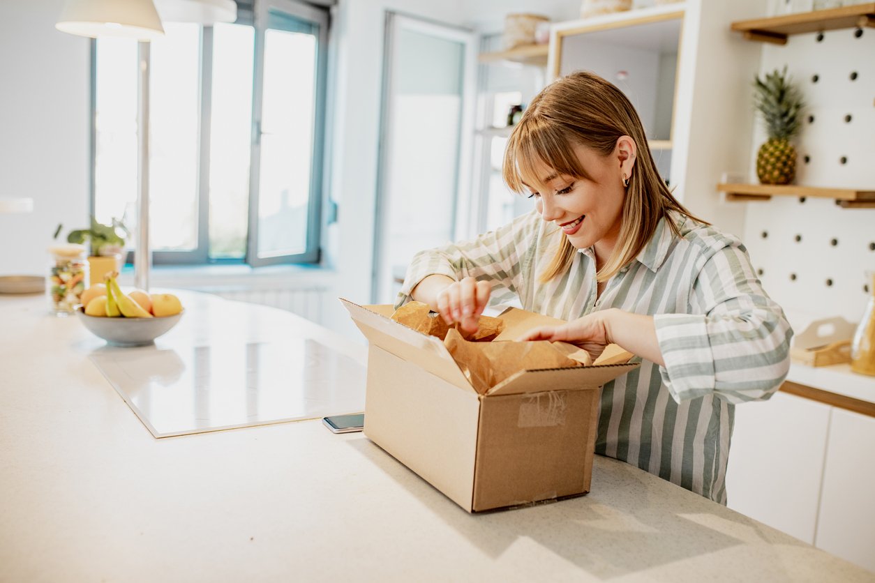 Happy Customer Opens Package