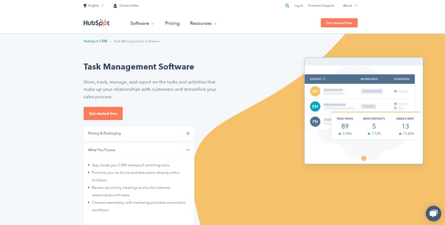 HubSpot project management