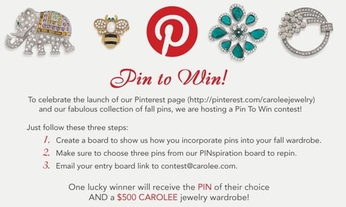 Pin it to win it contest  rules