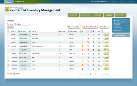 Bizelo eCommerce inventory management