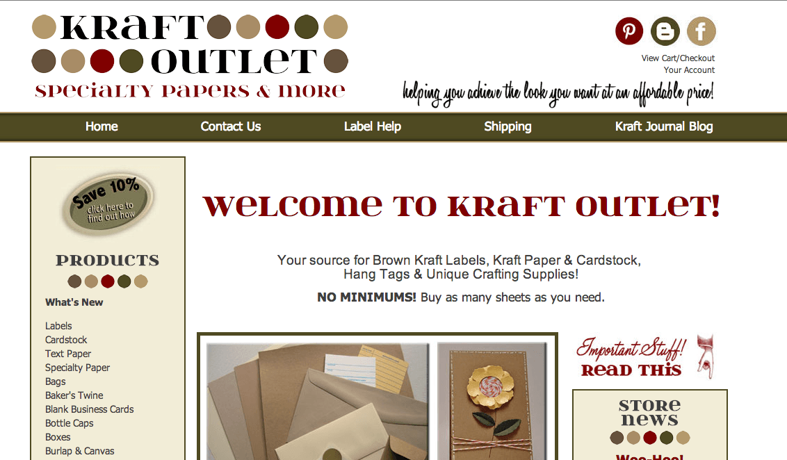 KraftOutlet a 3dcart store