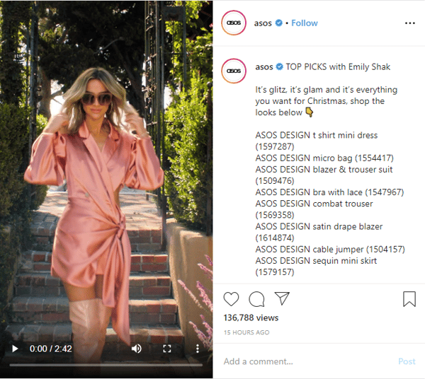 Instagram Asos