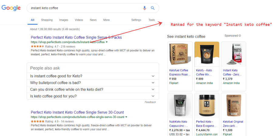 Instant Keto Coffee Search Results