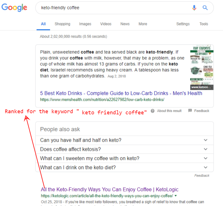 Keto Friendly Coffee Search Results