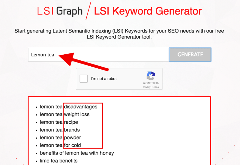 LSI Keyword Generator