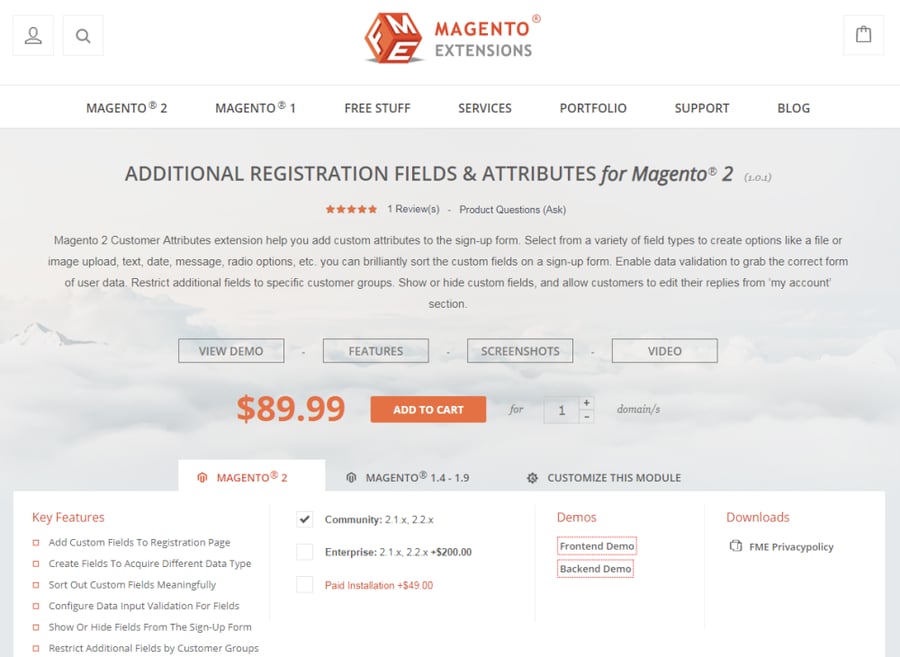 Magento Extensions - Additional Registration Fields and Attributes for Magento 2