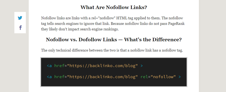 Nofollow vs Dofollow Links