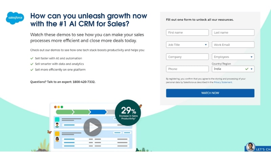 Salesforce webform example