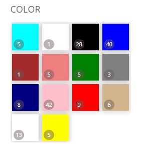 Search Filter Color Swatches