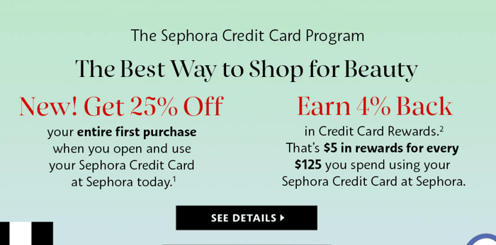 Sephora credit card program