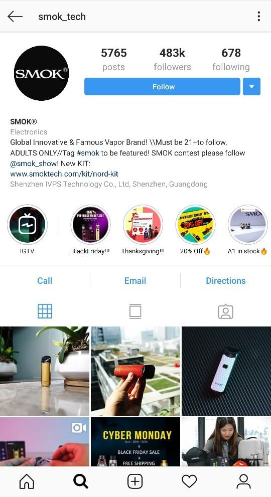 Smok Instagram