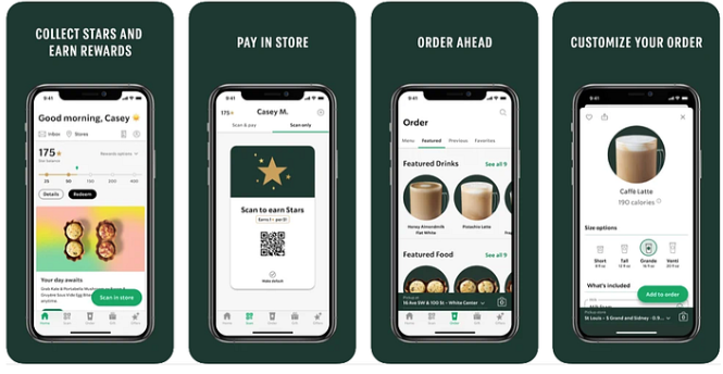 Starbucks personalization on mobile app