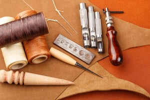Homemade leather craft equipment