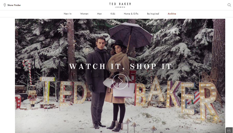 Ted Baker Shoppable Video