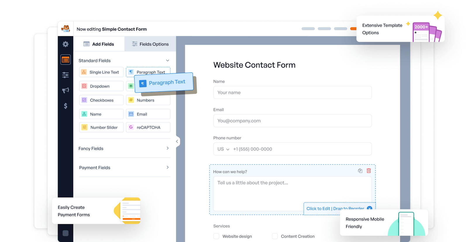 Screenshot of WPForms | Shift4Shop