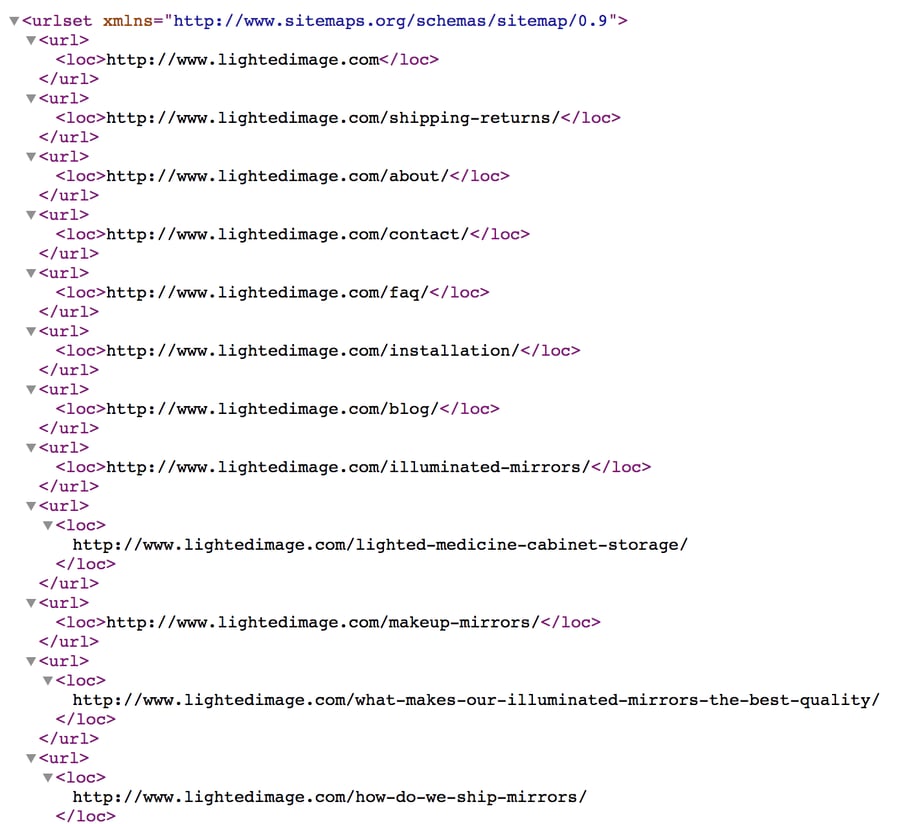 XML sitemap