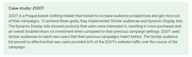 ZOOT case study