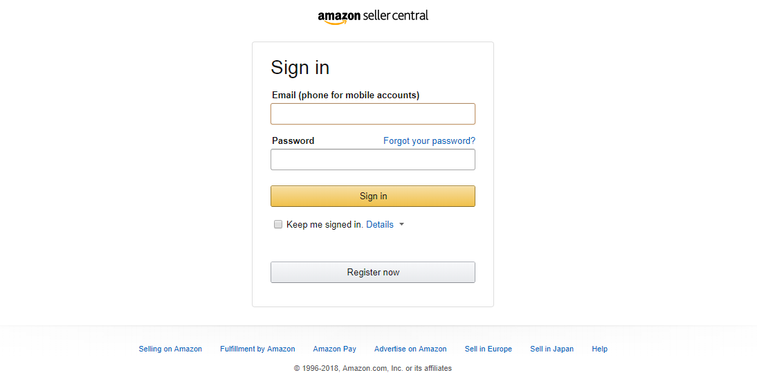 amazon-seller-central-login-page