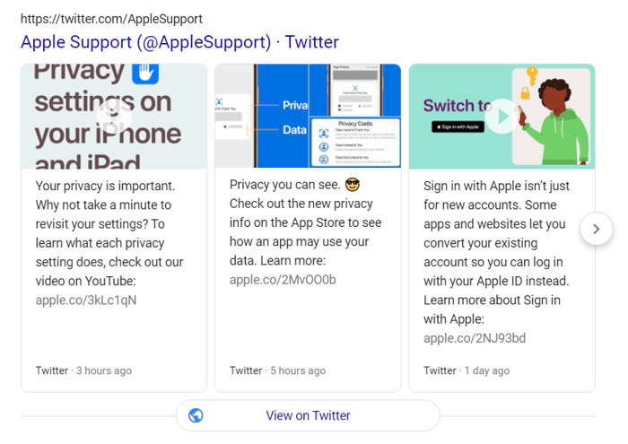 apple support twitter