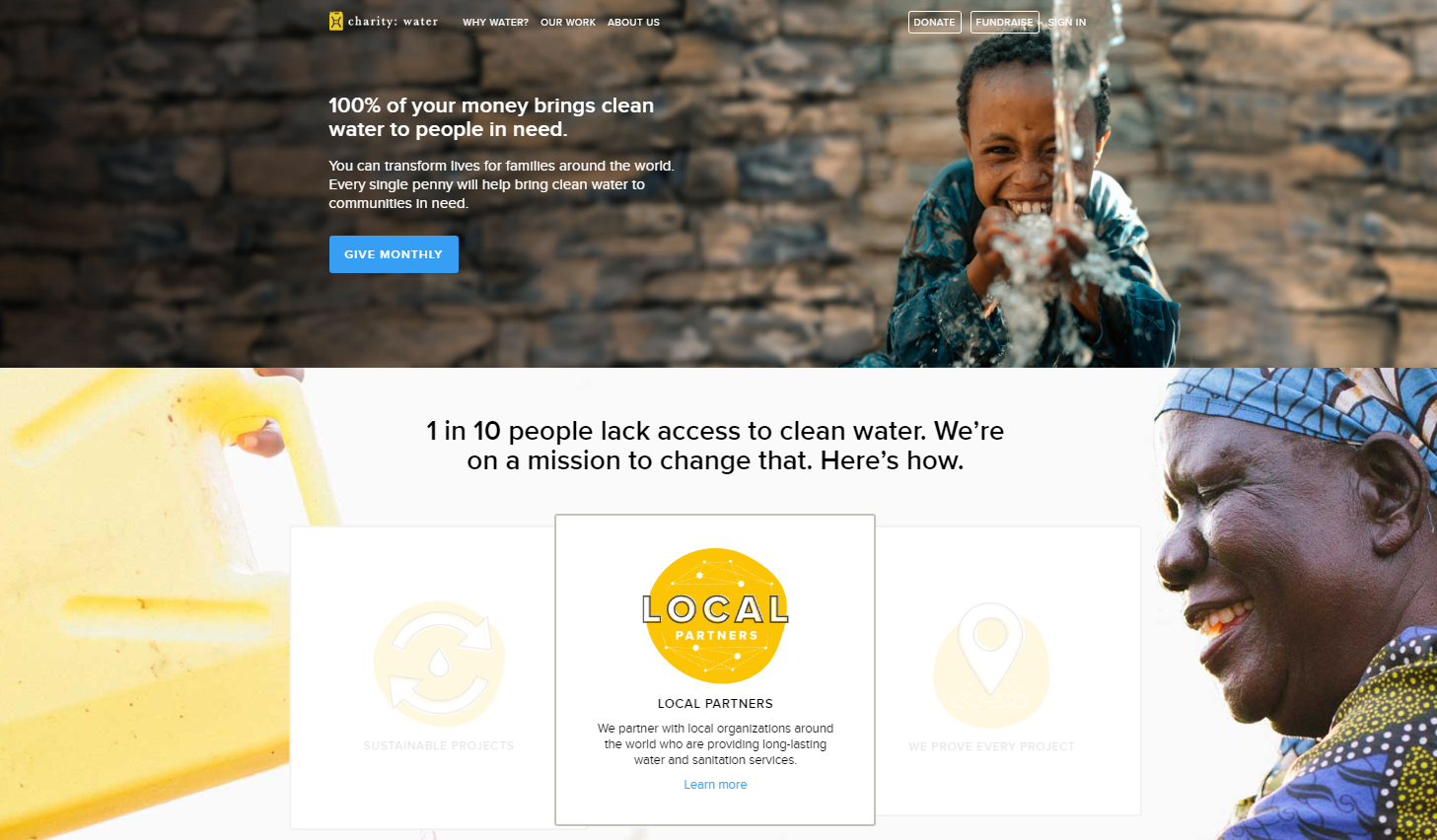 charity-water-home-page-design