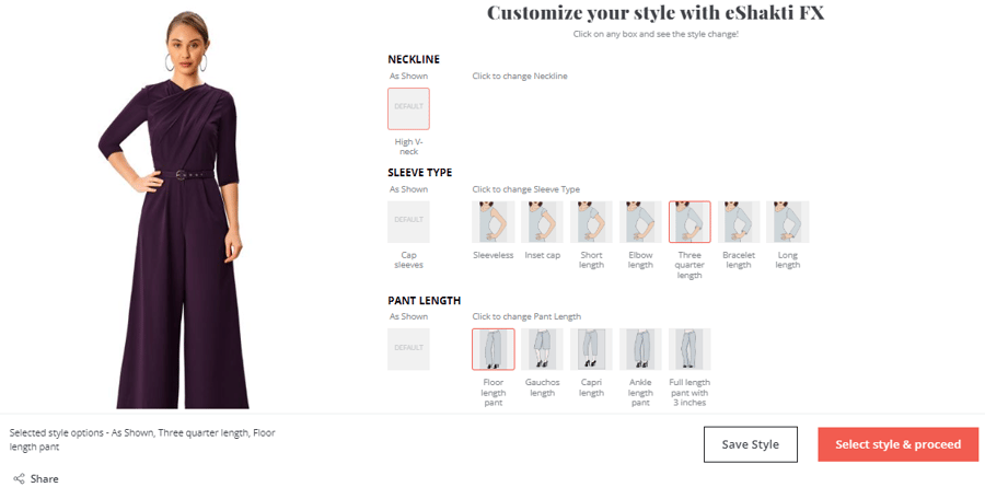 eShakti visual product configurator