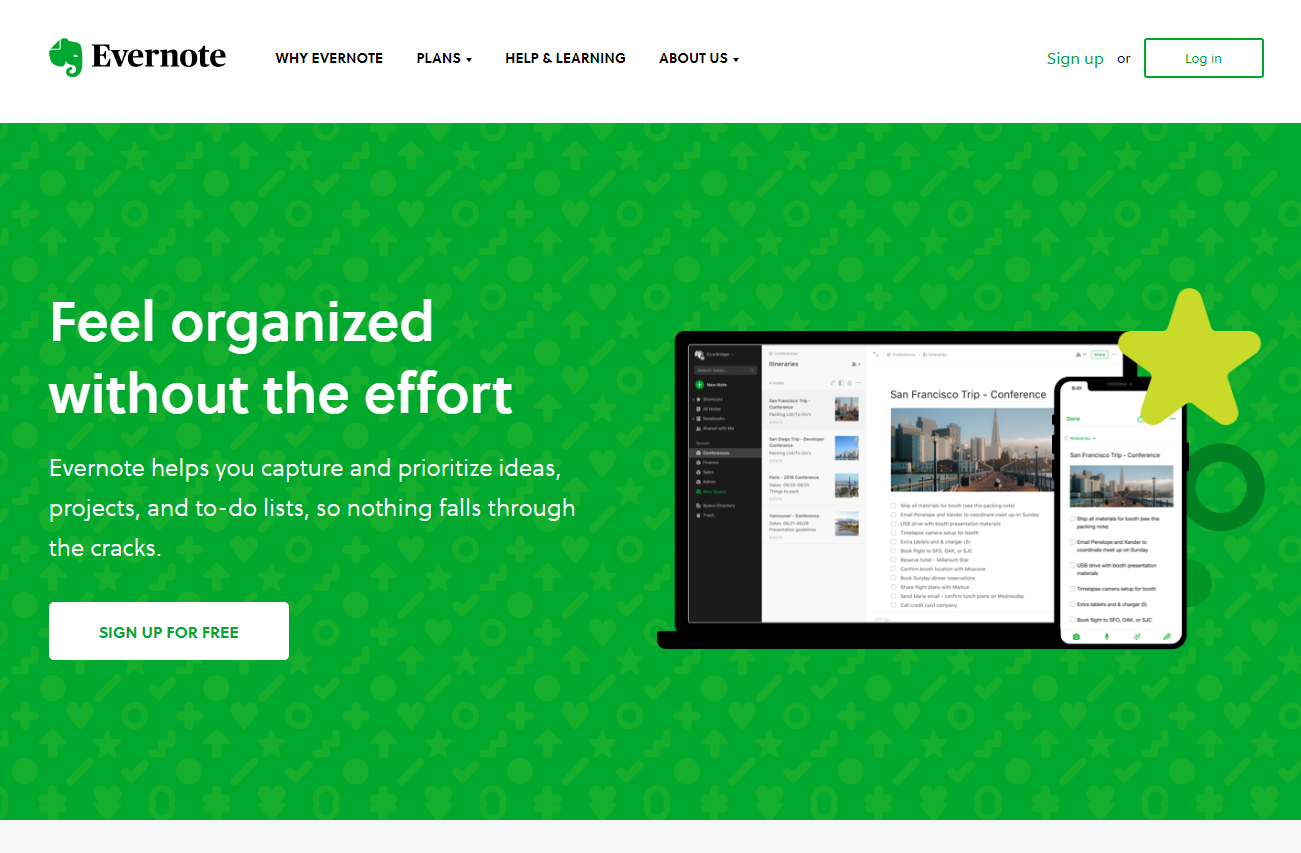 evernote-home-page-design