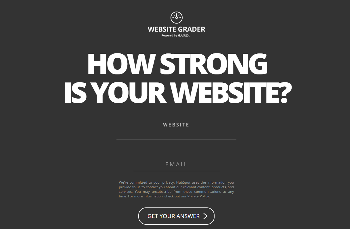 hubspot-website-grader