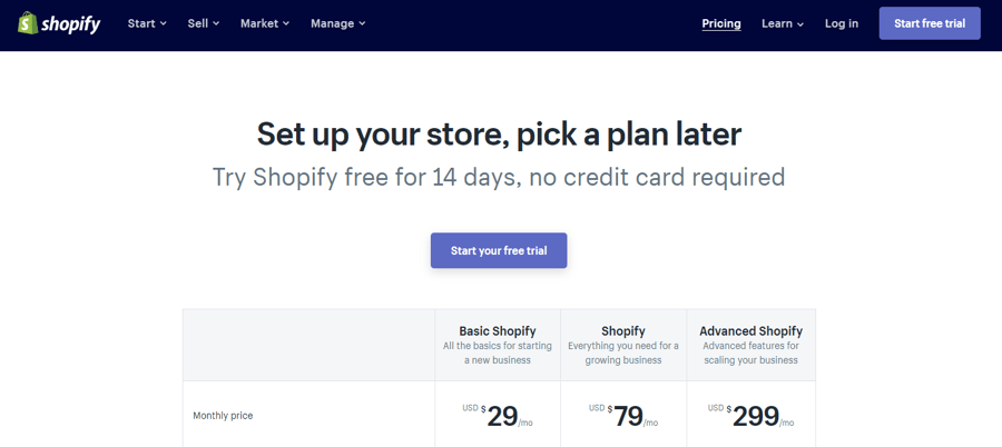Shopify Plans