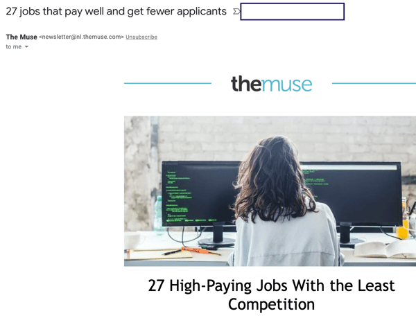 27 high paying jobs subject line