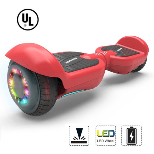 Hoverboard product image with safety badge from Walmart